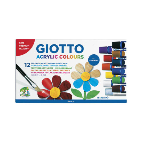 Set 11 Acrílicos + Barniz Giotto