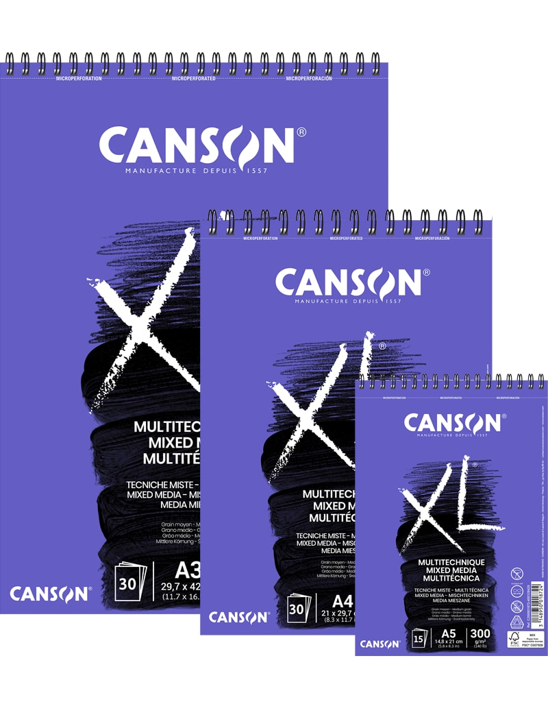 Cuaderno de Dibujo Canson XL Mix Media 60 hojas