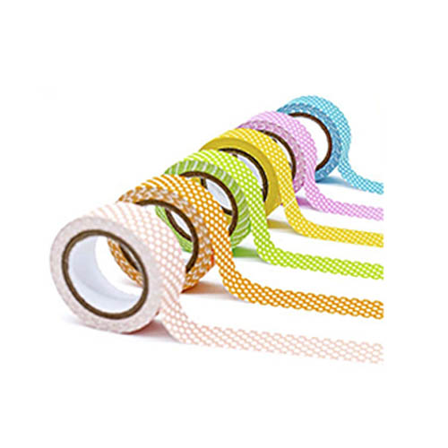 Set 6 cintas washi tape puntos – Entre Colores y Formas