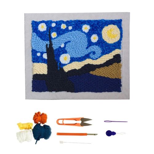 Kit bordado aguja mágica Noche estrellada Van Gogh – Entre Colores y  Formas