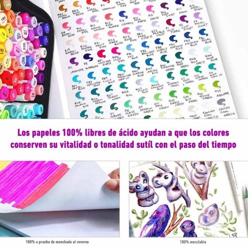 Ohuhu Croquera empastada (29,7x21 cm - 78 hojas) – Entre Colores y Formas